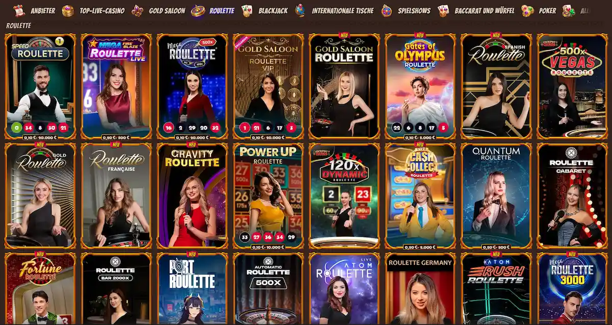Roulette-Tisch im Alawin Casino